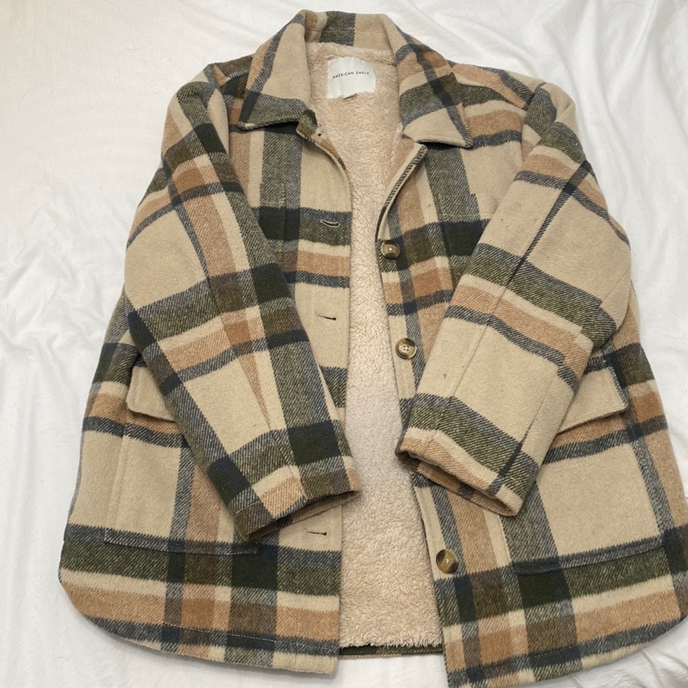 American Eagle Flannel Coat